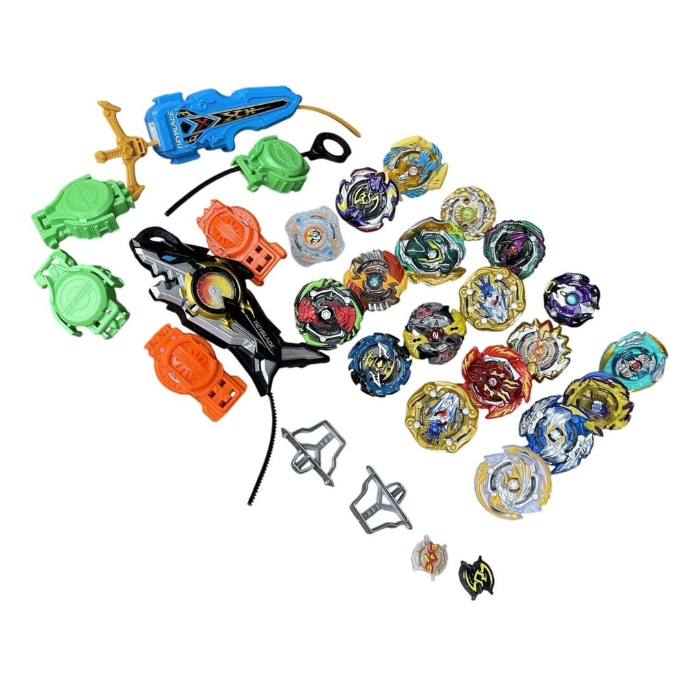 19‎ Beyblade Burst Surge SpeedStorm And Launders Huge Lot Metal And Plastic